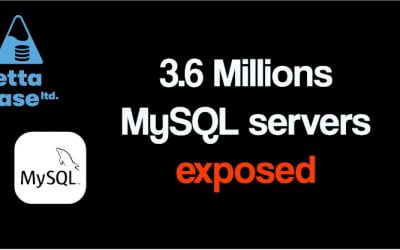 3.6 millions MySQL servers accessible from the web. Hints to keep yours secure