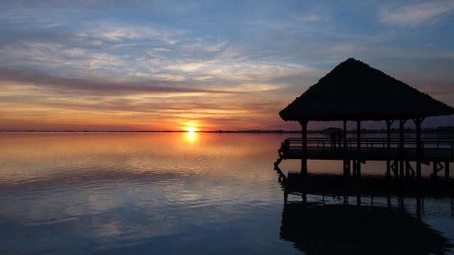 A suggestive sunset on the sea