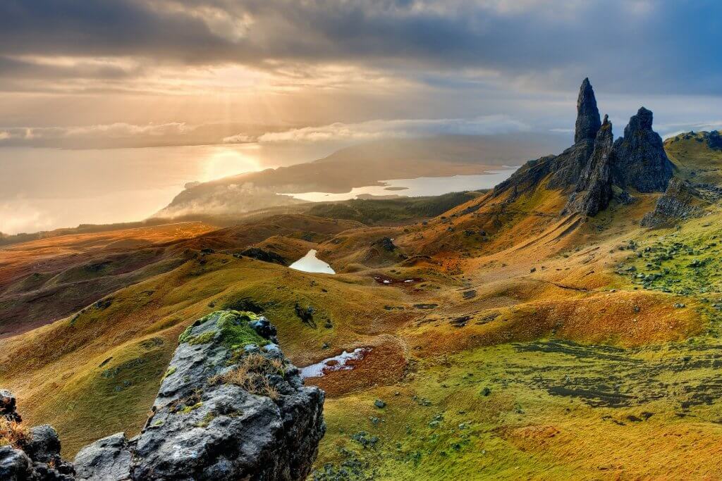 A view of the Isle of Skye, Scotland