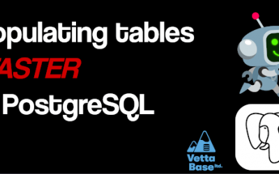 Populating tables faster in PostgreSQL