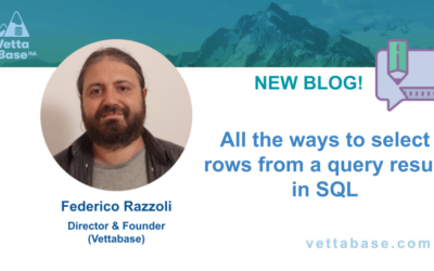 All the ways to select rows from a query result in SQL