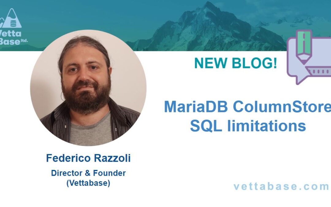 MariaDB ColumnStore SQL limitations