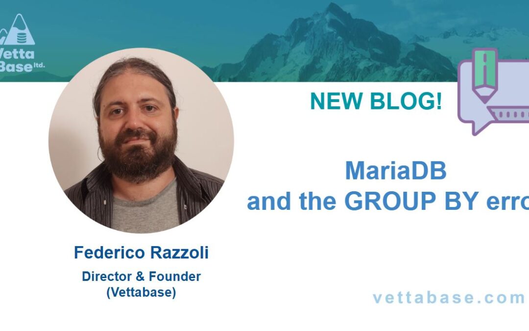 MariaDB and the GROUP BY error