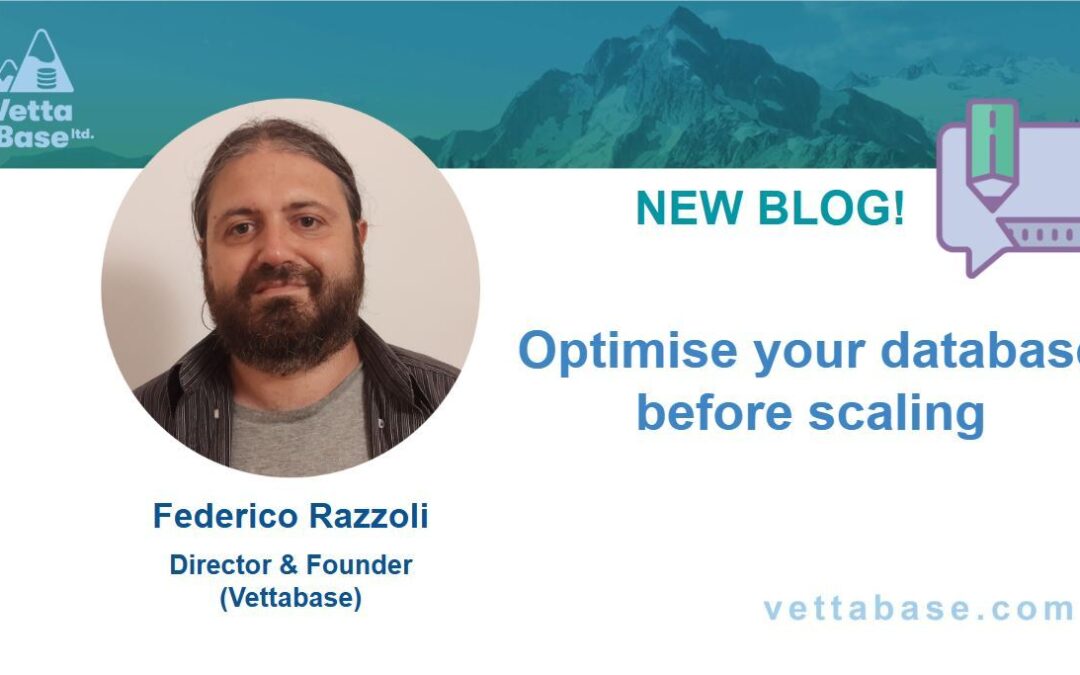 Optimise your database before scaling