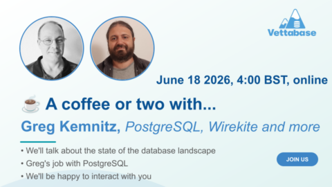 A coffee with…Greg Kemnitz – PostgreSQL, Wirekite