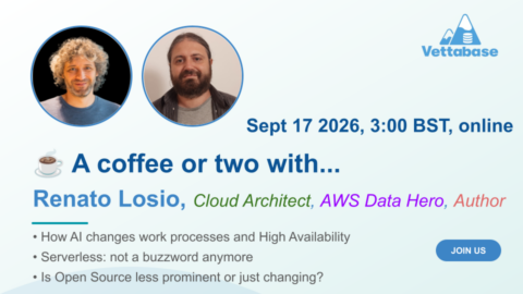 A coffee with… Renato Losio, Cloud Architect, AWS Data Hero, Author